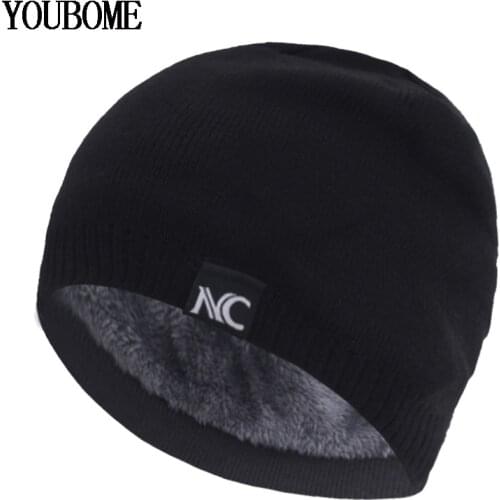Mens Winter Knitted Hat Women Beanie Hats For Men Skullies Beanies Skull cap Gorras Bonnet Sport Warm Thick Male Winter Hat Cap