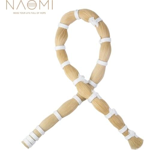 NAOMI 1 Bulk 250g 80cm Length Unbleached White Violin Bow Horse Hair Mongolia Horsehair For 4/4 3/4 1/2 1/4 1/8 Violin Bows