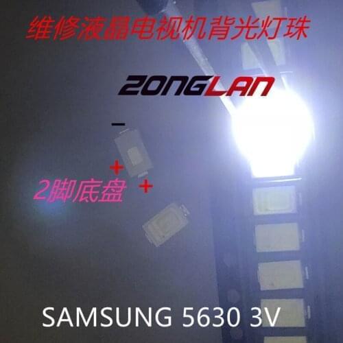 SAMSUNG 3000pcs 5630 3V 0.5W 5730 led LED Cool white LCD Backlight for 5730 led LED 5730 led LED Application TV 2D