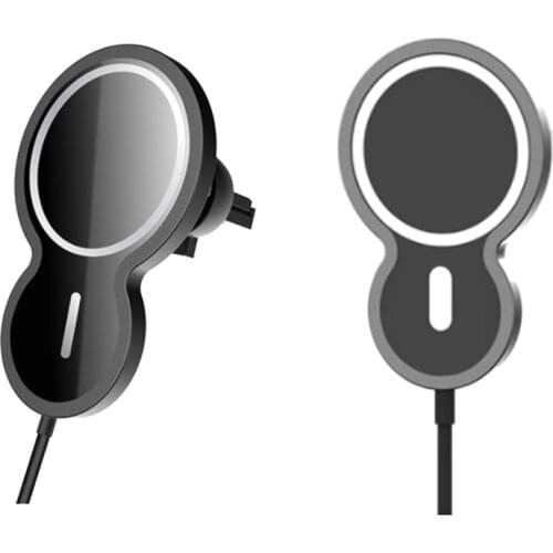 Smart Wireless Car Charger High Power Improve 200% Charge Speed Auto Attract By Magnet Fast Charging for Phone