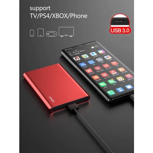 KPAN USB3.0 1TB External Hard Drive 2TB Metal Case HDD HD Hard Disk 500G Mobile Hard Disk HDD Storage Devices For Mac PS4,TV box
