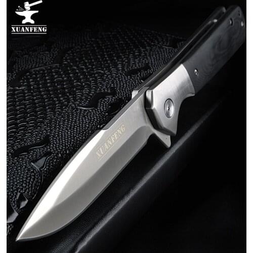 XUAN FENG outdoor folding knife tactical hunting knife high hardness army knife folding knife camping portable knife