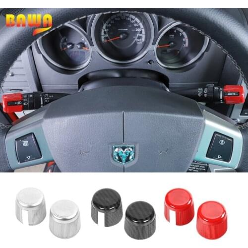BAWA Car Headlight/Wiper Switch Protection Decoration Trim Cover For Dodge Nitro For Jeep Liberty 2007-2012 Interior Parts