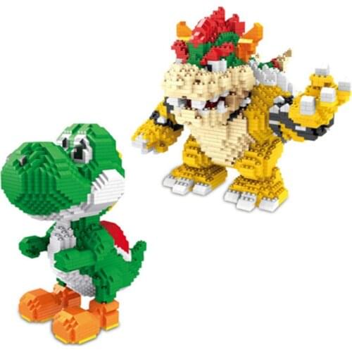 ZMS Magic Blocks Yoshe Mini Blocks Marie bowwser Micro blocks Anime DIY Building Toys Juguetes Auction Figures Kids Gifts 3492