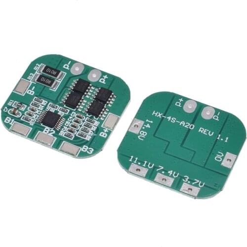 10 PCS 4S 14.8V / 16.8V 20A Peak Li-ion BMS PCM Battery Protection Board BMS PCM for Lithium LicoO2 Limn2O4 18650 Li Battery