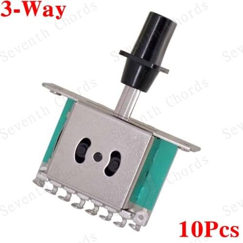 10 Pcs Big Cuboid Knob TL Electric Guitar 3 Way Selector Lever Switches - Guitar Parts