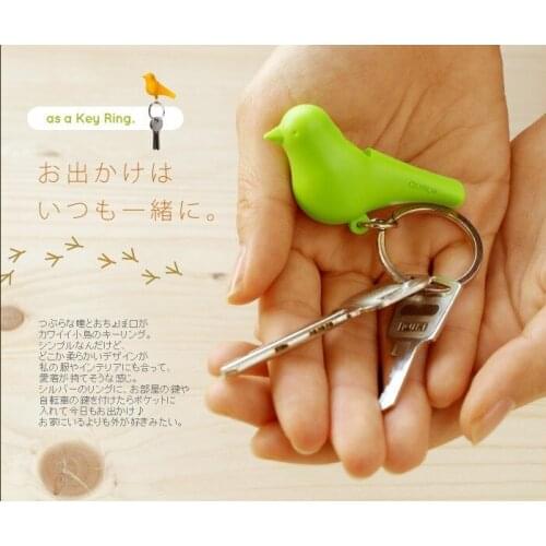 100pcs/lot Free Shipping Lover Sparrow Key Ring Birdhouse Keychain Gadget Home Bird Nest Wall Hook