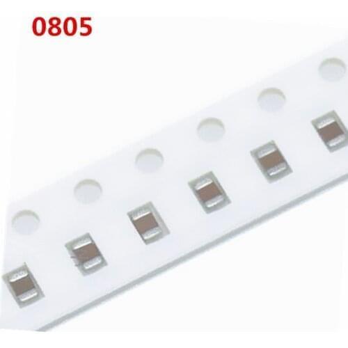 100pcs 0805 50V SMD Thick Film Chip Multilayer Ceramic Capacitor 1pF-47uF 10NF 100NF 1UF 2.2UF 4.7UF 10UF 1PF 6PF