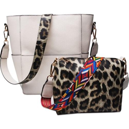 2 In 1 Guitar Purse Large Guitar Purse And One Small Leopard Makeup Bag In A Set Corss-boday Bag And Cheetah Sholder Bag DOM1735