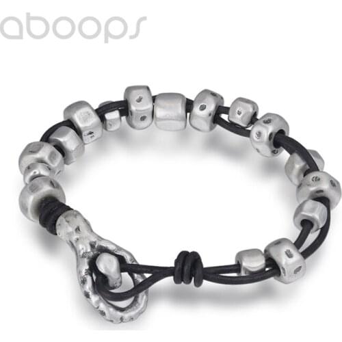 Кожаные браслеты Aboops China At AliExpress