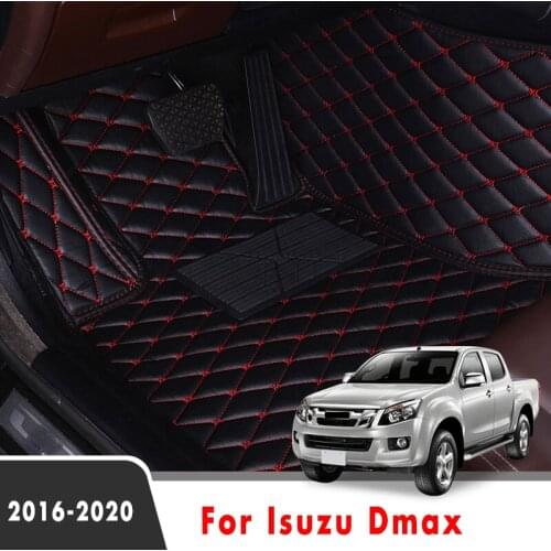 Car Floor Mats For Isuzu Dmax D-max 2020 2019 2018 2017 2016 Auto Accessories Decoration Leather Carpets Waterproof Protect Rugs