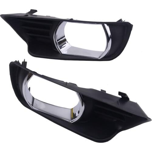 Car 2Pcs Front Bumper Lower Fog Light Trim Bezel Cover Trim 52128-06040 52127-06040 Fit for Toyota Camry 2007 2008 2009