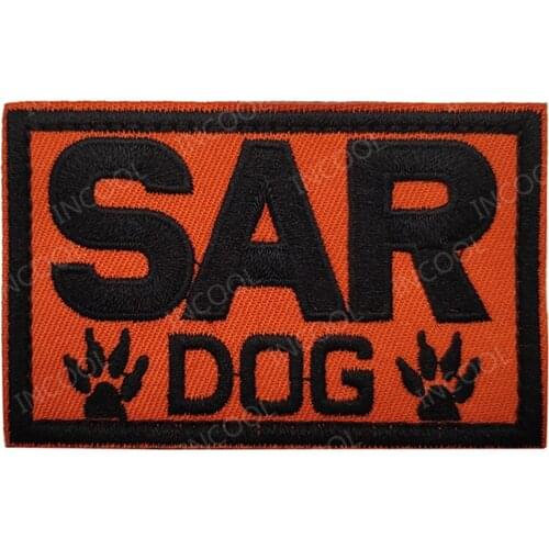Service Dog SAR Dog Search and Rescue K9 Patches Tactical Military Patch Armband Embroidered Badges For Clothing Cap Jacket Bags