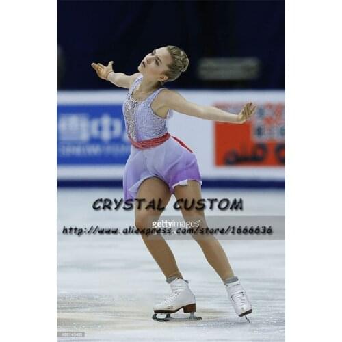 Crystal Custom Adult Figure Skating Dresses Graceful New Brand Ice Skating Dresses For Competition DR4355