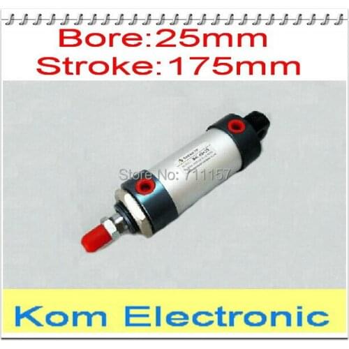MAL 25-175 Aluminium Alloy Pneumatic Mini Air Cylinder 1/8" Port 25MM Bore 175MM Stroke 25*175 Double Acting