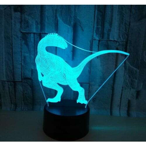 New Dinosaur 3d Lamp With 7 color Touch Usb Led Visual Table Lamps For Living Room Gift Decoration 3d Table Deco Lamps