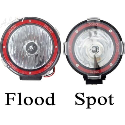 One Pair 9 Inch 75w New DRIVING LIGHT SPOT FLOOD BEAM OFF ROAD LAMP CAR TRUCK