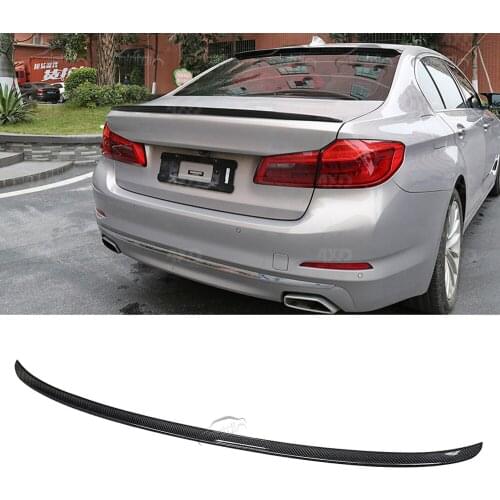 OLOTDI Car Tuning Carbon Fiber Rear Trunk Lip Wings Boot Spoiler For BMW F90 M5 G30 Auto Styling Racing Car Tail Wing