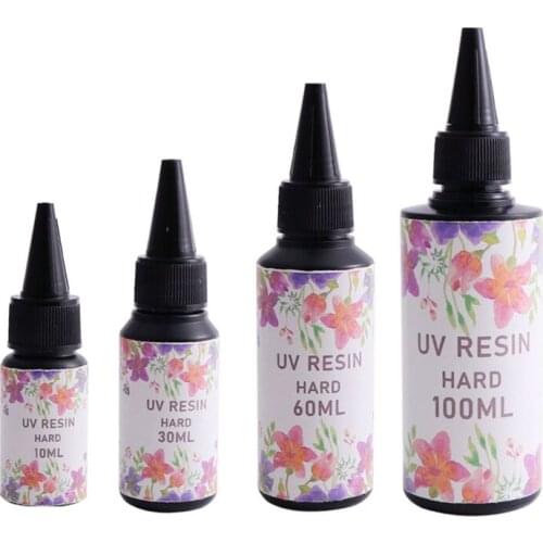 10ml/30ml/60ml/100ml UV Resin Clear Glue Ultraviolet Curing Crystal Glue Epoxy Mold Resin Glue DIY Crafts Jewelry Making