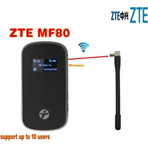 Unlocked ZTE MF80 3g 4g wifi router 42mbps mobile hotspot 4g mifi dongle lte router