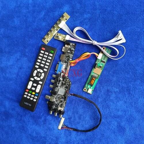 HDMI-compatible USB AV VGA DVB Signal Digital LVDS 30Pin 1CCFL 1280*800 LCD Drive Card Fit LP141WX1-TL01/TLA1/TLB1/TLC1/TLE1 KIT