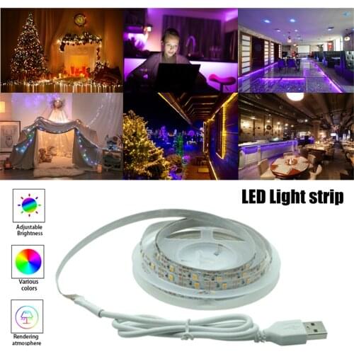 5m LED Light Strips Decoration Lighting USB Warm Lamp For Festival Christmas Party Bedroom BackLight Flexible Night light
