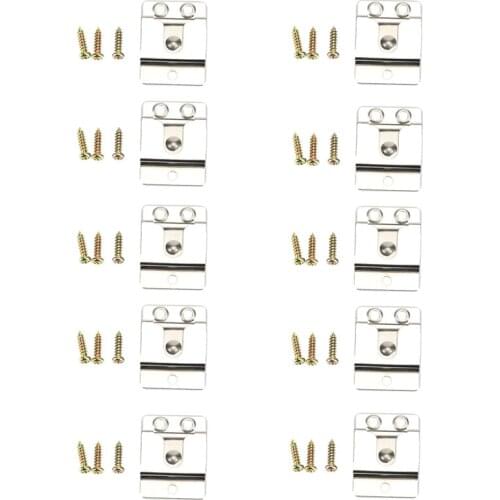 10pcs Metal Screw In Mic Microphone Speaker Belt Hang Up Clip for Kenwood TM471 TK8160 TK7180 TK7160 CB Ham Radio Walkie Talkie