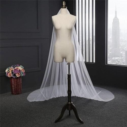Value Explosion，Elegant Wedding Veil Soft Bridal Veils Comb Double-layer Wedding