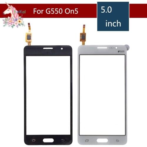 10pcs/lot For Samsung Galaxy On5 G5500 G550 5.0"and On7 G6000 SM-G6000 5.5" Touch Screen Digitizer Sensor Outer Glass Lens Panel