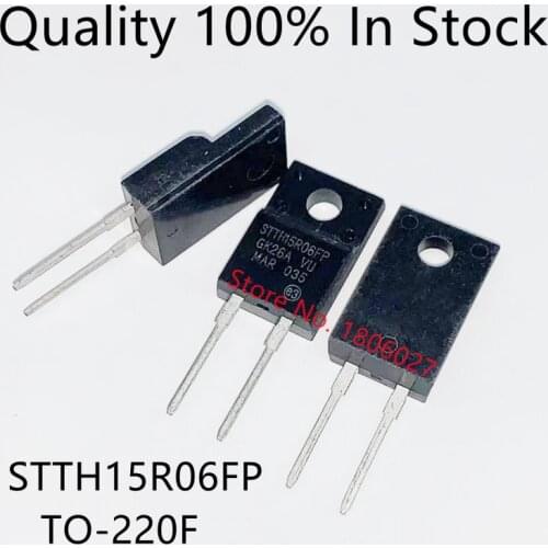 10PCS/LOT STTH15R06FP 15R06FP TO-220F 600V 15A