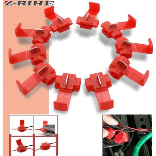 10pcs Wire terminals quick wiring connector cable clamp for AWG 22-18 801p quick connection clip wire stripping free card buckle