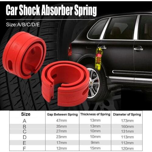 2PC Car Shock Absorber Spring Bumper Power Auto Buffers A/B/C/D/E/ Type Springs Bumpers Cushion Universal For Most Vehicles