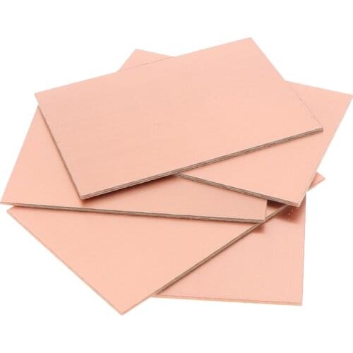5pcs 7*10CM Reinforced Copper Single Side Circuit Board Copper Clad Plate Laminate Universal PCB Circuit Board
