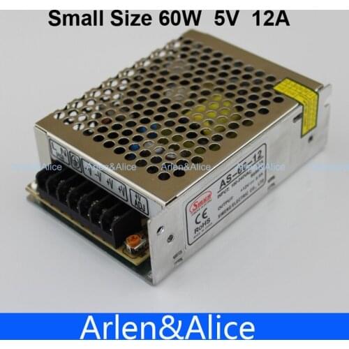 60W 5V 12A Small Volume Single Output Switching power supply for LED Strip light
