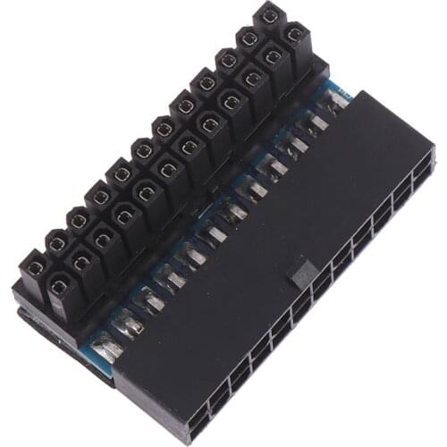 ATX 24Pin 90 degree 24 pin to 24pin Power Plug Adapter Mainboard Motherboard Power Connectors Modular for Power Supply Cables