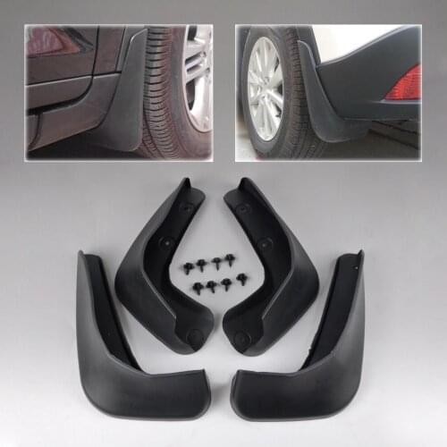 Car Black Mud Flap Splash Guards Mudguard Mudflaps Fenders fit for Honda Fit Jazz 2008 2009 2010 2011 2012 Accessories