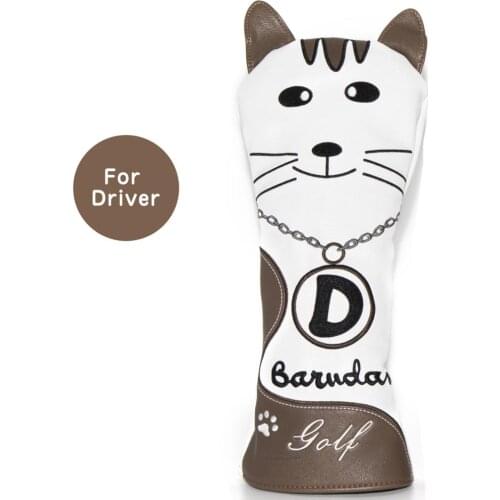 Golf Club Head Covers,Golf Driver Cover Golf Headcovers Leather Golf Wood Covers for 460CC Drivers,Golf Driver Head Covers