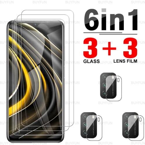 For Xiaomi Poco M3 Screen Protector Glass For Xiaomi Poco M3 Pro 5G Tempered Glass for poco pocophone m3 pro 5g Camera Glass