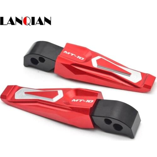 FOR YAMAHA MT10 Motorcycle foot pegs passenger rear foot pegs motorbike footrest pegs logo MT-10