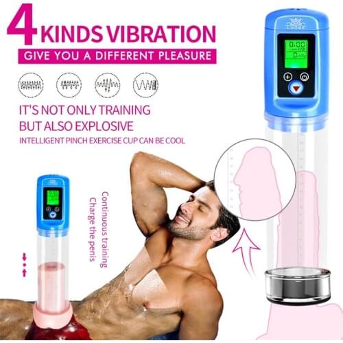 Electric Penis Pump Sex Toys for Men USB Charging Automatic Penis Extender Vacuum Pump Penile Enlarger Erection Male Masturbator