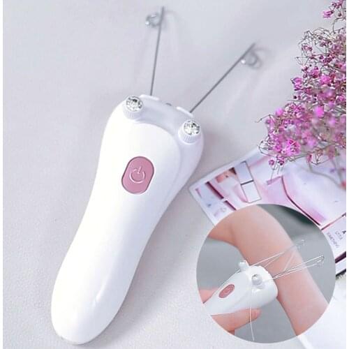 Electric Epilator Facial Hair Remover Female Body leg Face Cotton Thread Epilator Shaver Mini Women Hair Removal Beauty Machine
