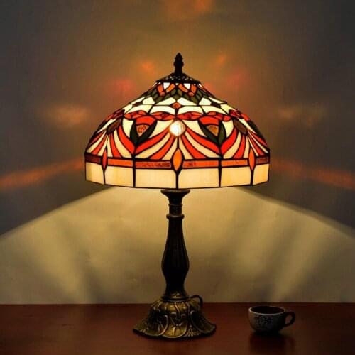 European goldfish Tiffany art glass handmade Desk Lamp Retro bedroom bedside lamp wedding lights