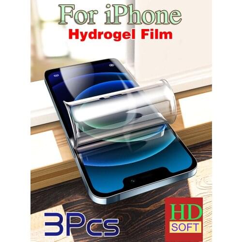 12ProMax Screen Protector For IPhone 11ProMax 12Mini 12Pro Hydrogel Film IPhone11 XS MAX XR 11Pro HD Soft X IPhone12 Ultra-Thin