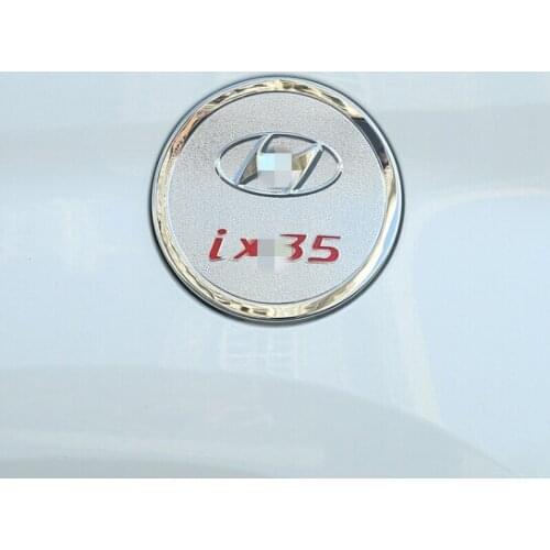 CHROME CAR OIL FUEL TANK CAP TRIM COVER STICKER CAR STYLING for Hyundai IX35 2018 2019 2020