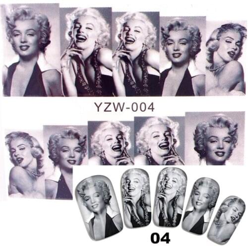 Beautiful Lady Nail stickers art decorations slider adhesive Water Transfer decals manicure lacquer accessoires polish foil