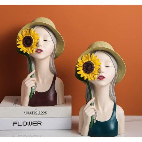 Moden Home Decoration Tabletop figurines Gorgeous Girl Resin Art Statue Gift Fairy Accessori Fashion Style Sculpture ornaments