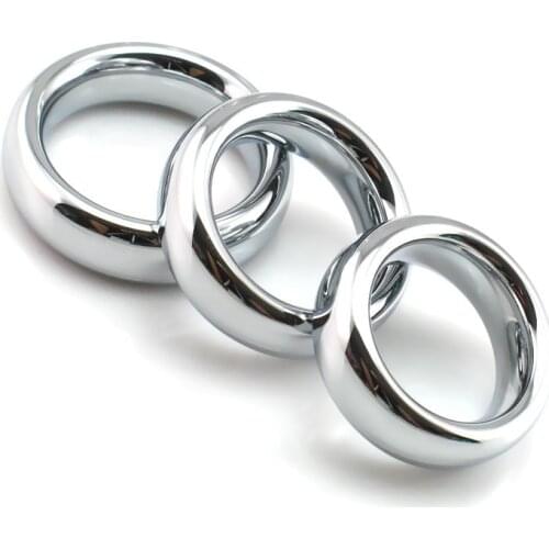 NEW Metal Cock Rings Sex Toys For Men Scrotum Bondage Penis Ring Dick Weight Traning Ring For Mens Cockrings Adult Sex Products