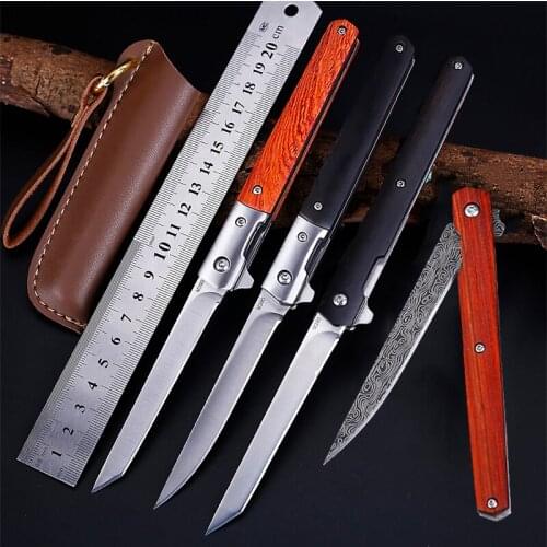 NEW M390 Fold Knife Blade Drop Point Rescue 58HRC Handle Knives CS Go Outdoor Camping Hunting Knife Slicing Fruit Knives EDC