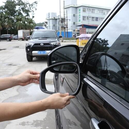 Carbon Fiber Style ABS Exterior Rearview Mirror Frame Trim for Discovery 4 5 New Range Rover Sport 2014-2019 Models Accessories