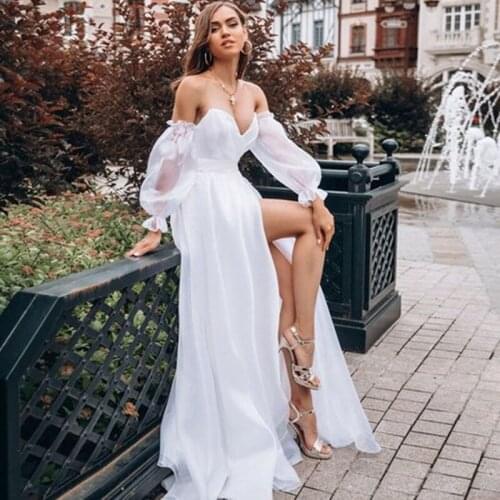 Dress for Women Sexy Pencil Dress Off Shoulder Fashion Velvet Puff Sleeve One-neck Elegant Skinny Evening Party Formal Dresses